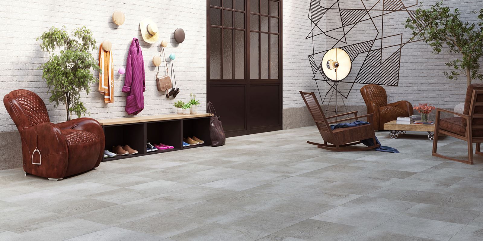 Invictus® Luxury Vinyl Flooring - Groovy Granite - Shadow - Hallway