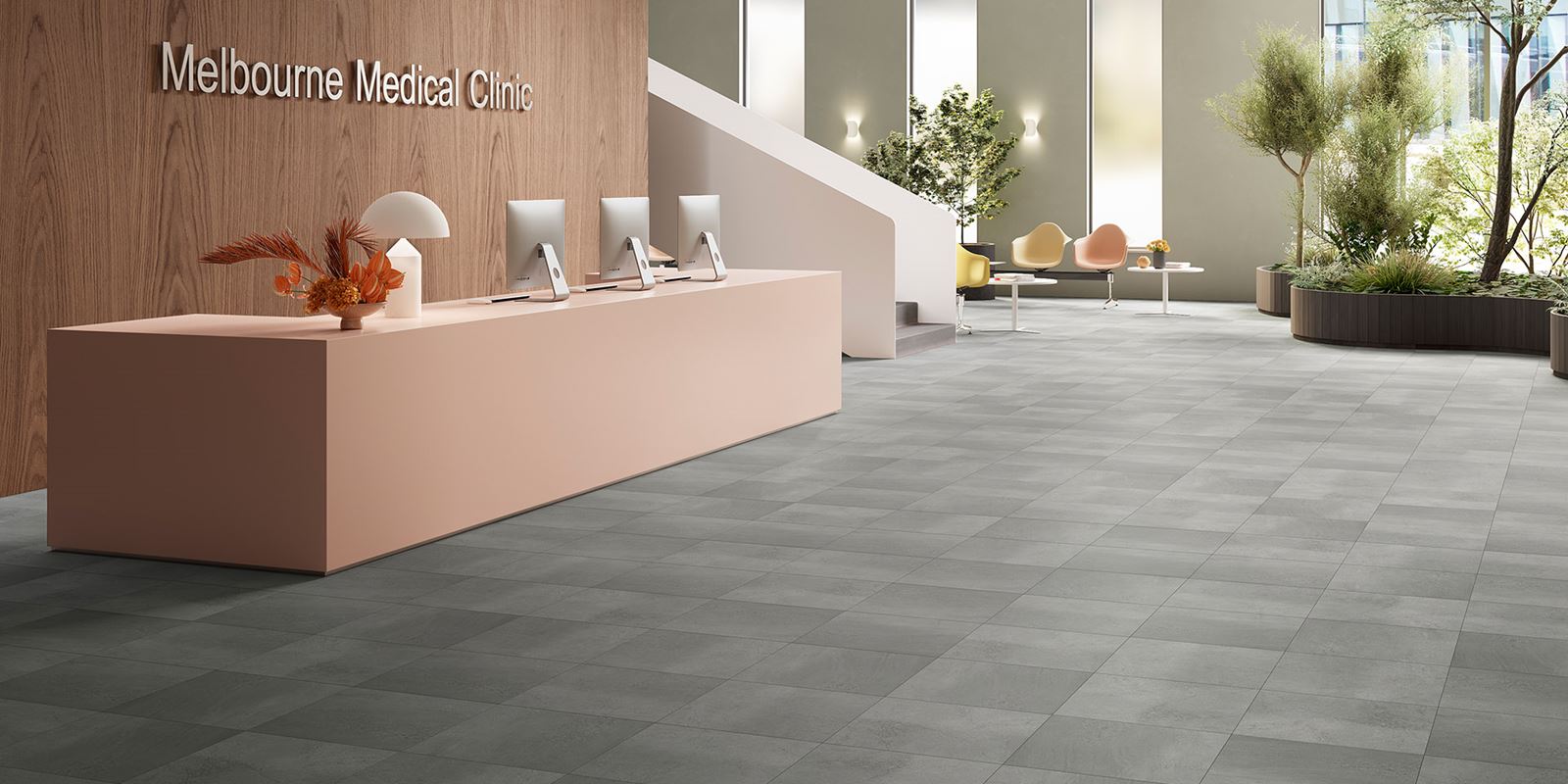 Invictus® Luxury Vinyl Flooring - Groovy Granite - Steel - Comm_care