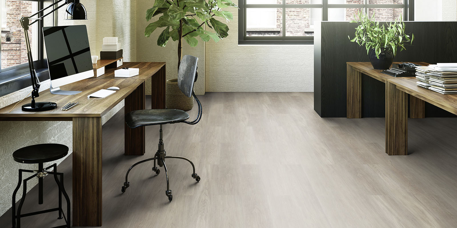 Invictus® Luxury Vinyl Flooring - New England Oak - Misty - Office
