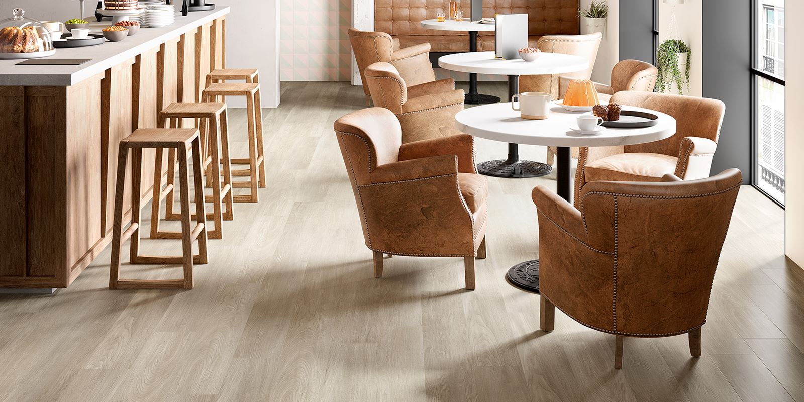 Invictus® Luxury Vinyl Flooring - New England Oak - Dusk - Comm_hospitality